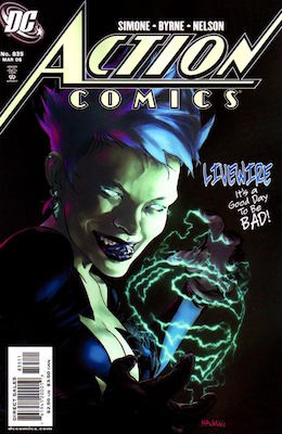 Action Comics #835: 1st Appearance of Livewire in DC Continuity. Click for values