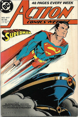 Action Comics #617. Click for values.