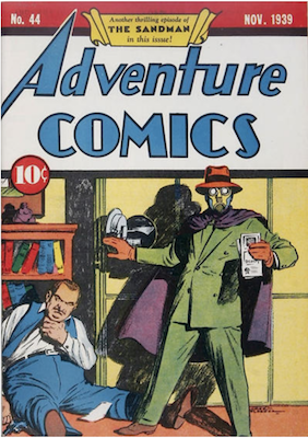Adventure Comics #44: Sandman appearance