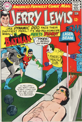 Adventures of Jerry Lewis #97: Joker, Riddler, Batman and Robin appearance. Click for values