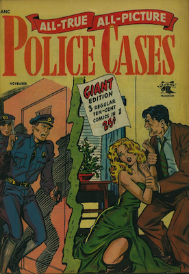 All-True, All-Picture Police Cases #2. RARE. Matt Baker cover. Click for values