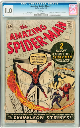 THIS Amazing Spider-Man #1 in CGC 1.0... with most of the damage on the back?