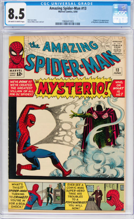 Hot Comics #19: Amazing Spider-Man 13, 1st Mysterio. Click to buy a copy at Goldin