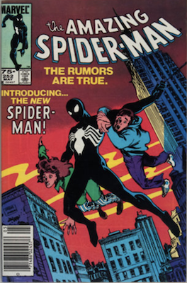 Canadian price variant of Amazing Spider-Man 252 with UPC bar code at bottom left