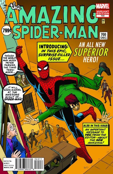 #24: Amazing Spider-man 700 Ditko Variant (2013). Click for values