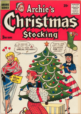 Archie Giant-Size Magazine #3: Archie's Christmas Stocking #3. Rare in high grade. Click for values