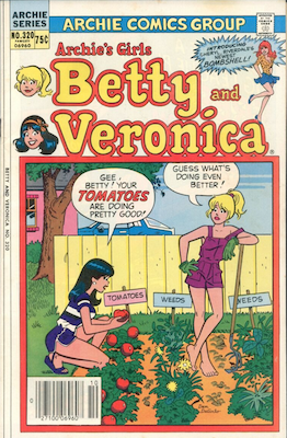 Archie's Girls Betty and Veronica #320: 1st Cheryl Blossom: Canadian Price Variant. Click for values