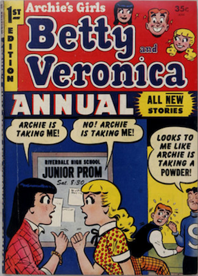 Archie's Girls Betty and Veronica Annual #1. Click for values