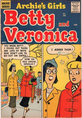 Archie's Girls Betty and Veronica #33. Click for current values.
