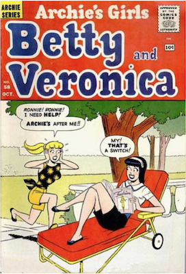 Archie's Girls Betty and Veronica #58. Click for current values.