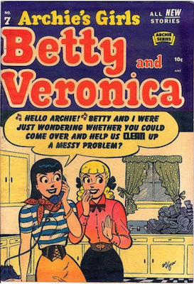 Archie's Girls Betty and Veronica #7. Click for current values.
