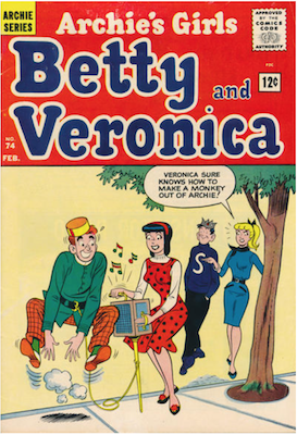 Archie's Girls Betty and Veronica #74. Click for current values.