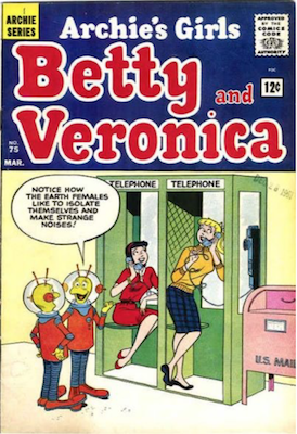 Archie's Girls Betty and Veronica Comics #75: Betty and Veronica Sell their Souls to the Devil. Click for current values.