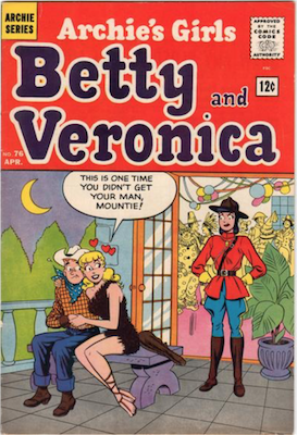 Archie's Girls Betty and Veronica #76. Click for current values.