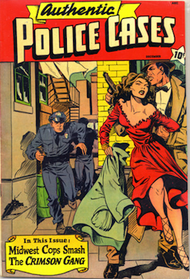 Authentic Police Cases #10. Matt Baker cover. Click for values