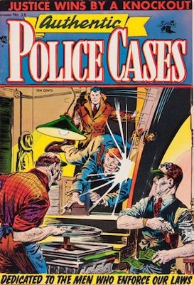 Authentic Police Cases #36: Matt Baker cover art. Click for values