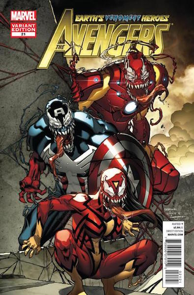 #84: Avengers 21 Barberi Venom Variant (2012). Click for values