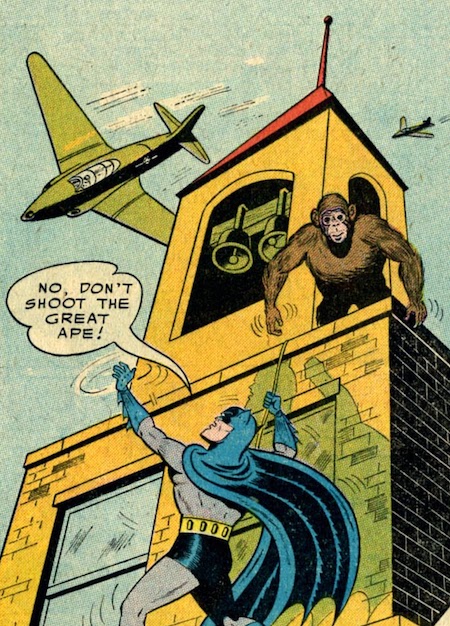 Batman #100: Monkey smuggles jewels...