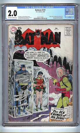 This Batman #121 is graded 2.0 by CGC. It's heavily worn.