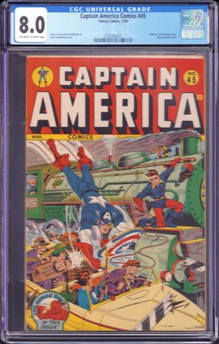 Captain America Comics #45 CGC 8.0