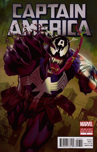 #50: Captain America 7 Perkins Venom Variant (2012). Click for values