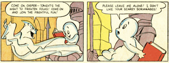 Casper the Friendly Ghost 1: First ever panel in a comic book