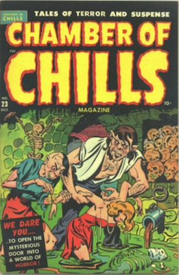 Chamber of Chills #3 was numbered #23, published 1951. Click for current values.