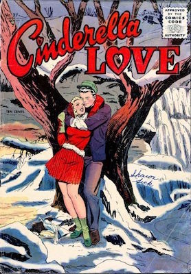 Cinderella Love #27, classic Matt Baker art on the cover. Click for values