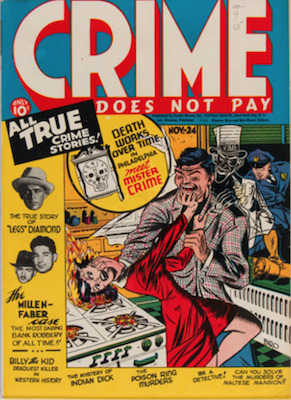 Crime Does Not Pay #24. Click to read more about PreCode horror comics (opens in new tab)