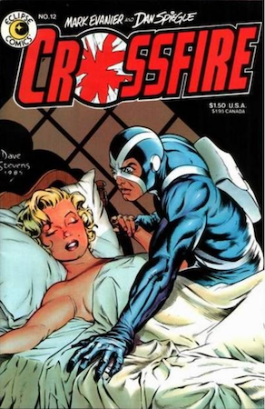 Crossfire Comics #12 by Eclipse Comics: Death of Marilyn Monroe. Click for values