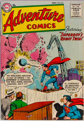 Adventure Comics #212: Check values here