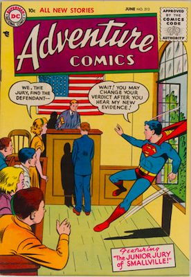 Adventure Comics #213: Check values here