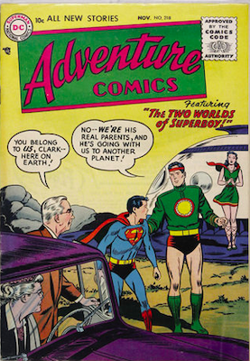 Adventure Comics #218: Check values here