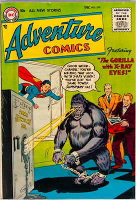 Adventure Comics #219: Check values here