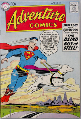 Adventure Comics #259: Check values here