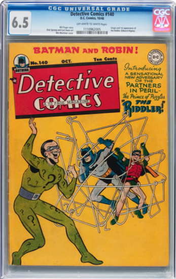 Wouldn't You Rather Own... Detective Comics #140 CGC 6.5? First appearance of The Riddler!