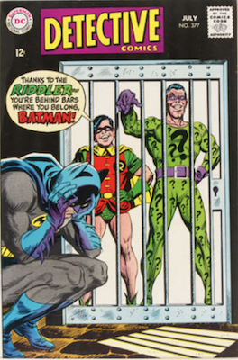 Detective Comics #377: Riddler cover story. Click for values