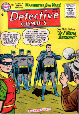 Detective Comics #225: Origin and first appearance of J'onn J'onzz, Martian Manhunter. Click for values