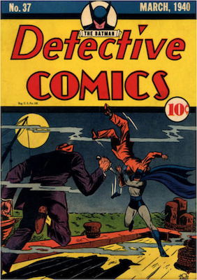 Detective Comics #37 (Mar 1940): Last solo Batman adventure. Click for values