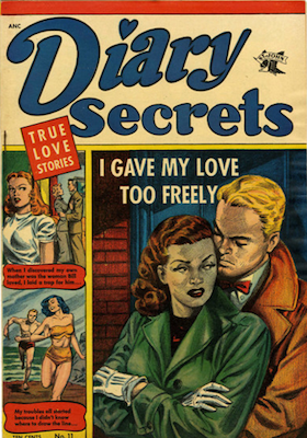 Diary Secrets #11: Matt Baker cover art. Click for values