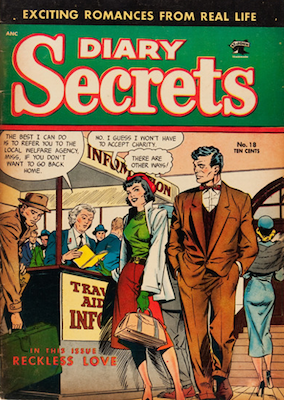 Diary Secrets #18, Matt Baker cover. Click for values