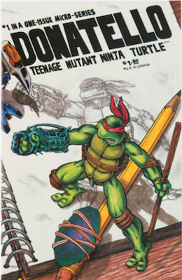 Donatello Teenage Mutant Ninja Turtle #1 (1986), Mirage Studios. Click for values
