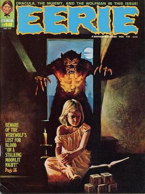 Eerie Magazine #48, Warren, Werewolf cover