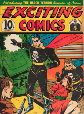 Exciting Comics #9: Origin and First Appearance of the Black Terror. Click for current values.