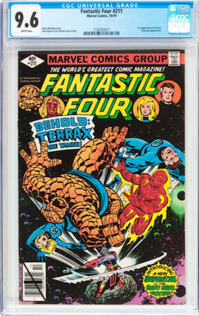 100 Hot Comics: Fantastic Four 211, 1st Terrax the Tamer. Click to buy a copy at Goldin