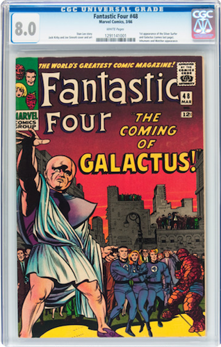 Marvel Cinematic Universe Villains #3: Galactus. Invest in a CGC 8.0, ideally with white pages. Click for values