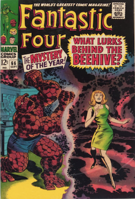 Fantastic Four #66: First brief appearance of HIM (Adam Warlock). Click for values