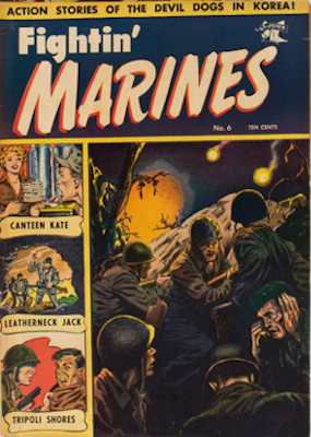 Fightin' Marines #6: Baker cover art. Click for values