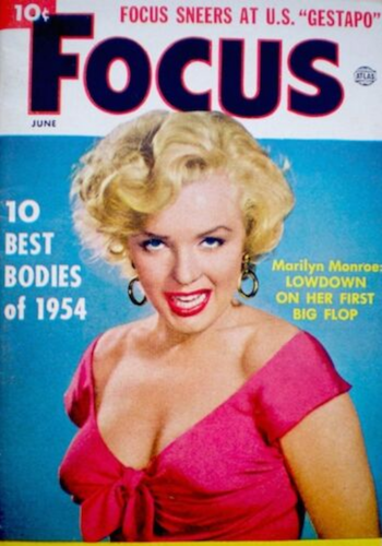 Atlas Magazines Focus: Marilyn Monroe cover. Click for values