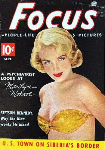 Atlas Magazines Focus: Marilyn Monroe cover. Click for values